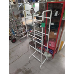 PORTANT METALIQUE BLANC