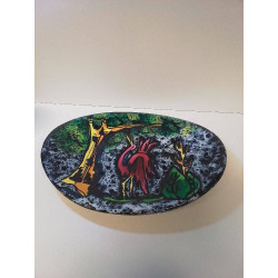 PLAT VINTAGE SIGNÉ LUC DE...