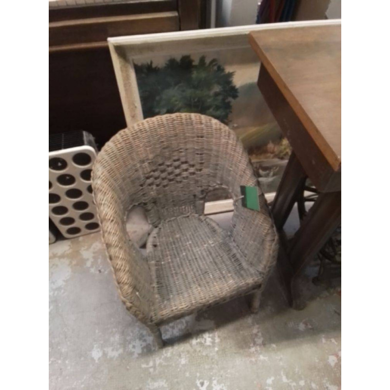 CHAISE ENFANT ROTIN 