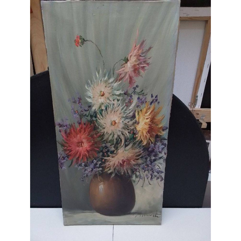 HUILE SUR TOILE BOUQUET 