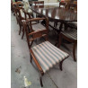 LOT DE 4 CHAISES ANGLAISE EN ACAJOU 