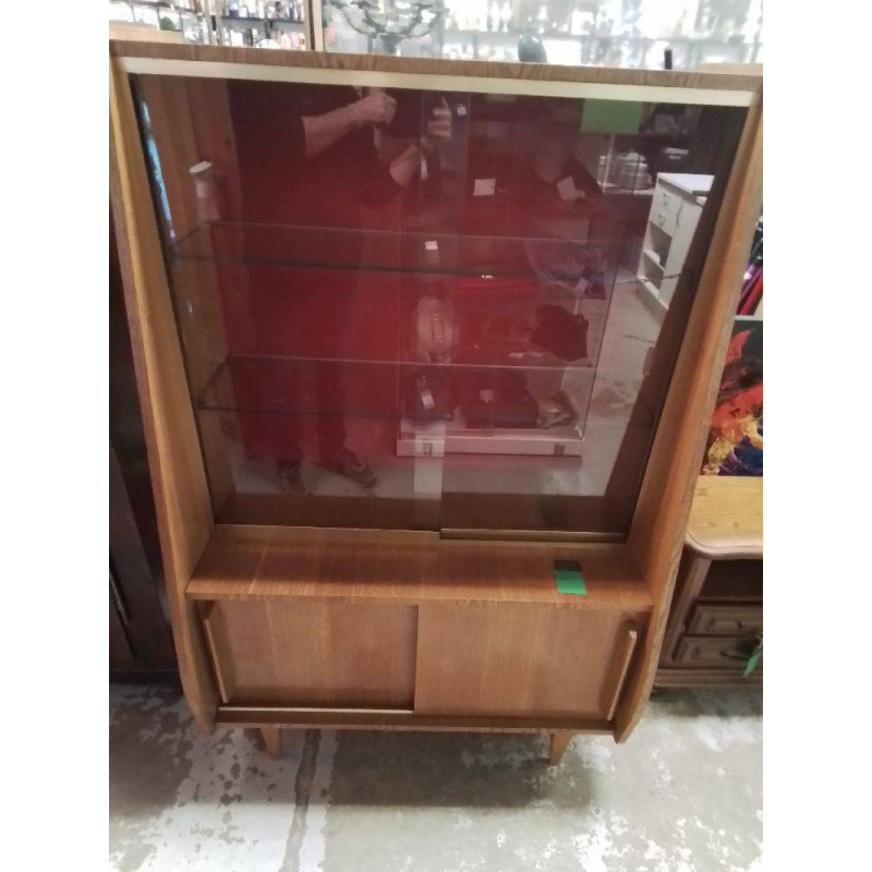 BUFFET VITRINE EN BOIS 