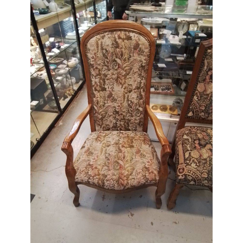 VOLTAIRE EN TISSUS FLEURIS 