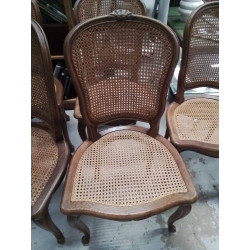 LOT DE 6 CHAISES ASSISE...