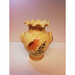 VASE VALLAURIS JAUNE 