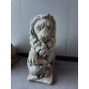 DÉCORATION EXTÉRIEURE LION EN PIERRE 