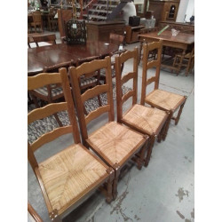 LOT DE 4 CHAISES ASSISES...