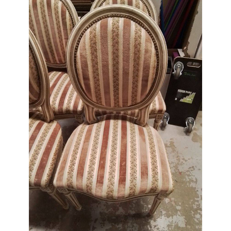 LOT DE 4 CHAISESSTYLE LOUIS XVI 