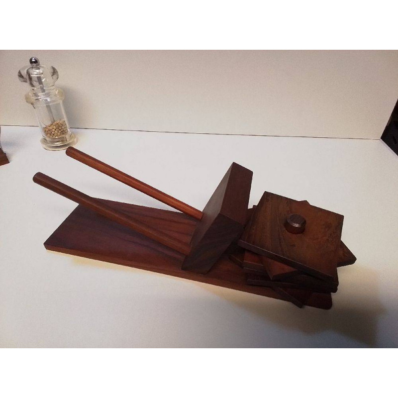 PORTE BOUTEILLES TECK