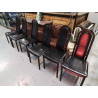 LOT DE 6 CHAISES DESIGN SIBAU
