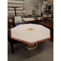 TABLE MARBRE OCTOGONAL...