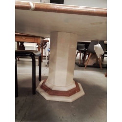 TABLE MARBRE OCTOGONAL INCRUSTATION ETOILE 