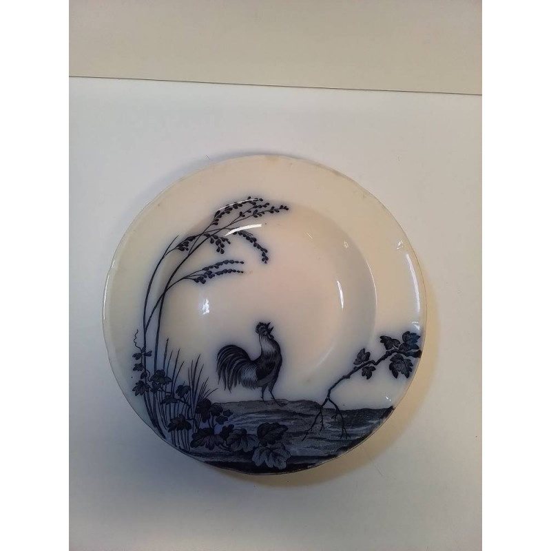 ASSIETTE FAÏENCE LONGWY 1860 DE LONGWY MODÈLE JAPONAIS