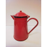 CAFETIÈRE ÉMAILLÉE ROUGE 