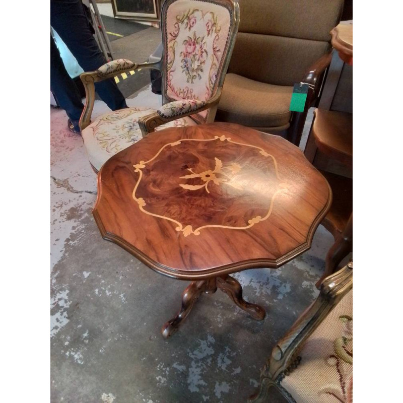 GUÉRIDON MARQUETERIE 