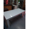 TABLE MODERNE LAQUÉE BLANC