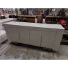BUFFET BAS LAQUÉ BLANC 4 PORTES 