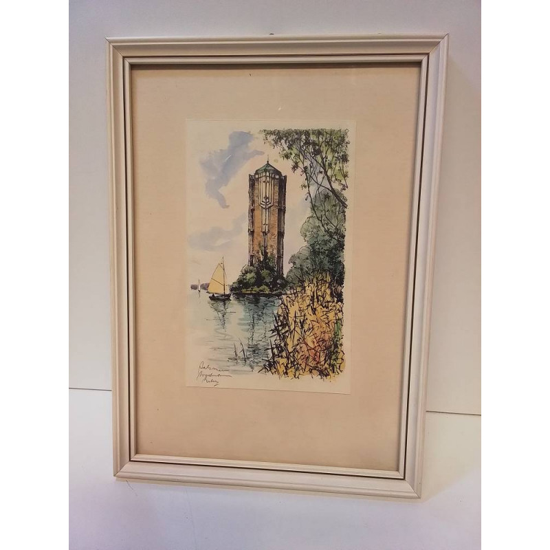 AQUARELLE TOUR SAINT JACQUES 