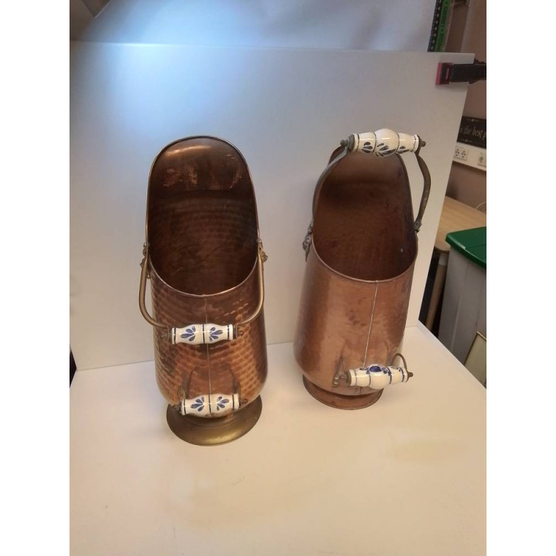 SEAU A CHARBON CUIVRE LA PIECE