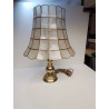 LAMPE PAGODE LAITON ET NACRE