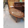 TABLE BASSE MARBRE ET BOIS 