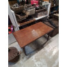 TABLE BASSE RECTANGULAIRE ANCIENNE EN BOIS 