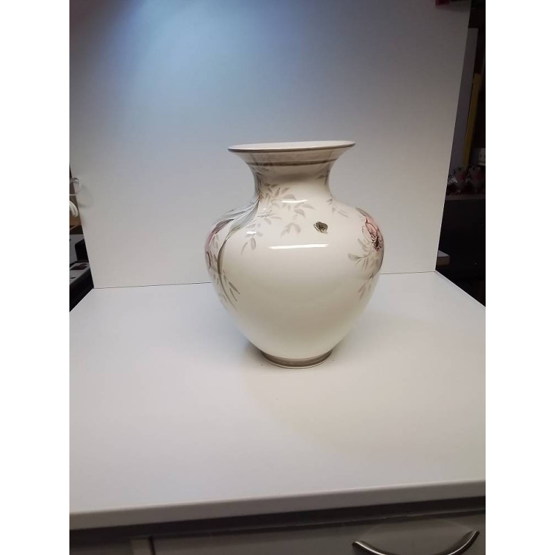 VASE CERAMIQUE MOTIF FLEURS MM