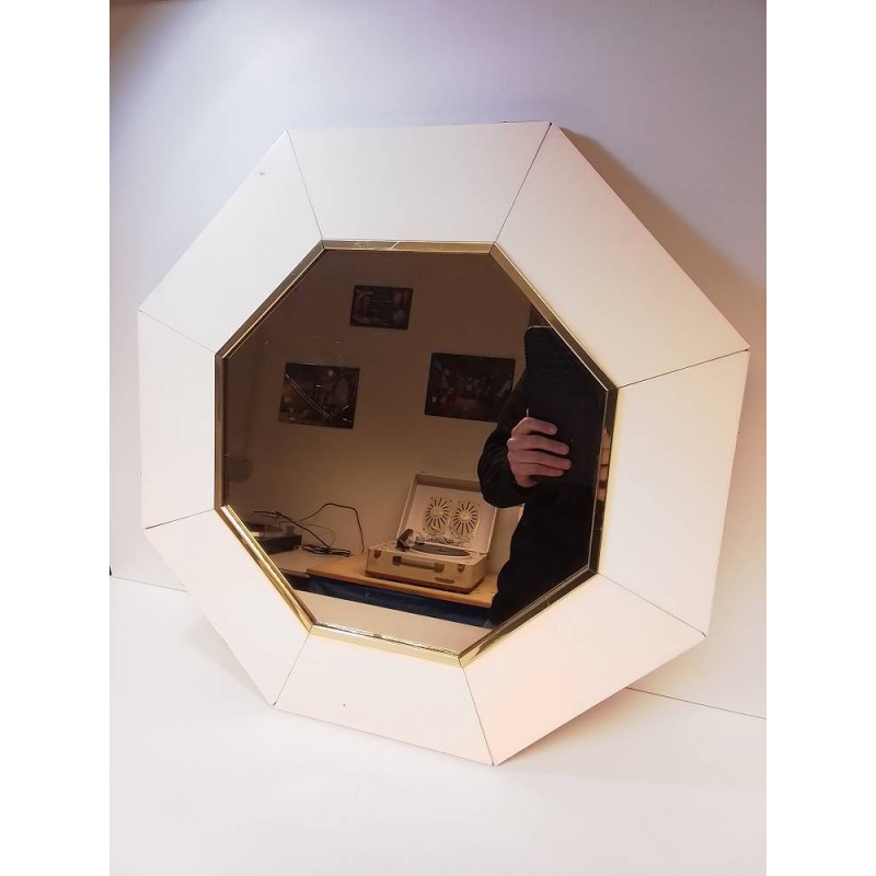 MIROIR OCTOGONAL VINTAGE 