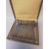 COFFRET COUVERTS METAL ARGENTÉ 