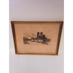 GRAVURE NOTRE DAME 
