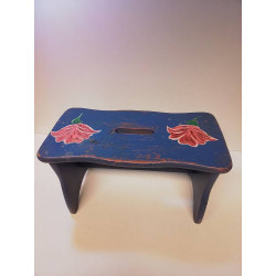 MARCHE PIED BOIS PEINT 