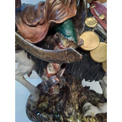 STATUETTE GUERRIER SIGNÉE DANTI EN L\'ÉTAT 