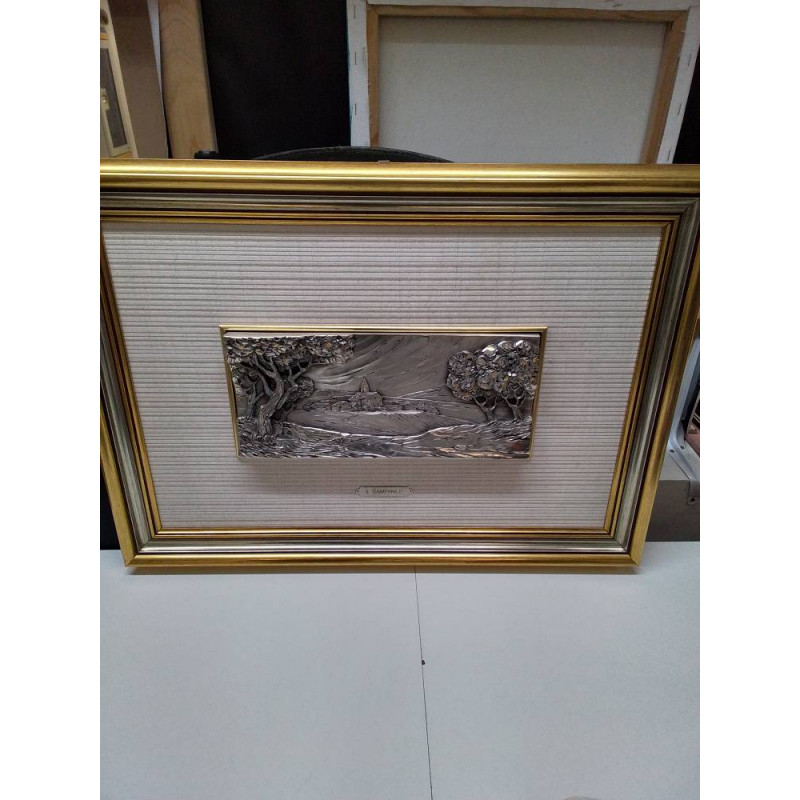 CADRE METAL ARGENTÉ 