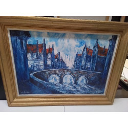 HUILE SUR TOILE SIGNÉE...