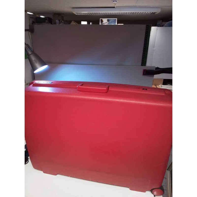 VALISE RIGIDE DELSEY ROUGE 