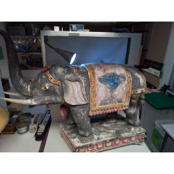 ÉLÉPHANT BOIS DECO INDIENNE
