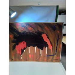 PEINTURE ABSTRAITE SIGNÉE...