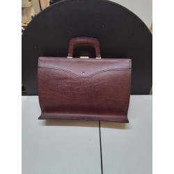 SERVIETTE CUIR ROUGE 