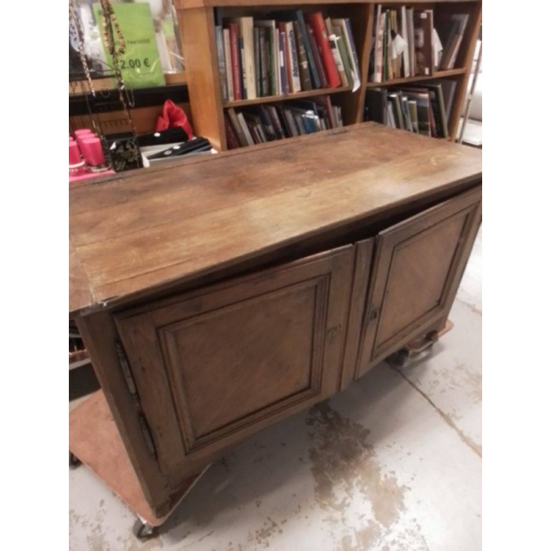 MEUBLE PÉTRIN ANCIEN 2 PORTES 