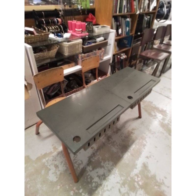 PUPITRE DOUBLE PLATEAU METAL 