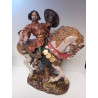 STATUETTE GUERRIER SIGNÉE DANTI EN L\'ÉTAT 