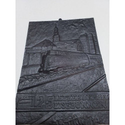 PLAQUE FONTE TRAIN LUXEMBOURG 