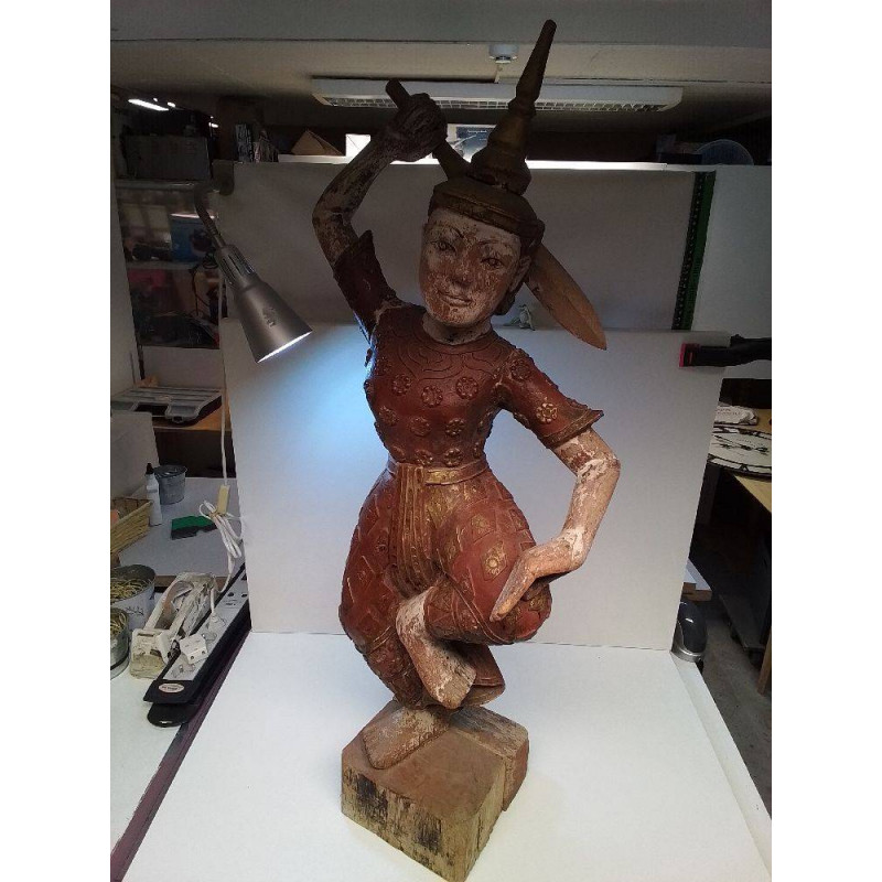 STATUETTE BIRMANIE BOIS 