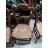 LOT DE 4 CHAISES ASSISE CANNAGE 
