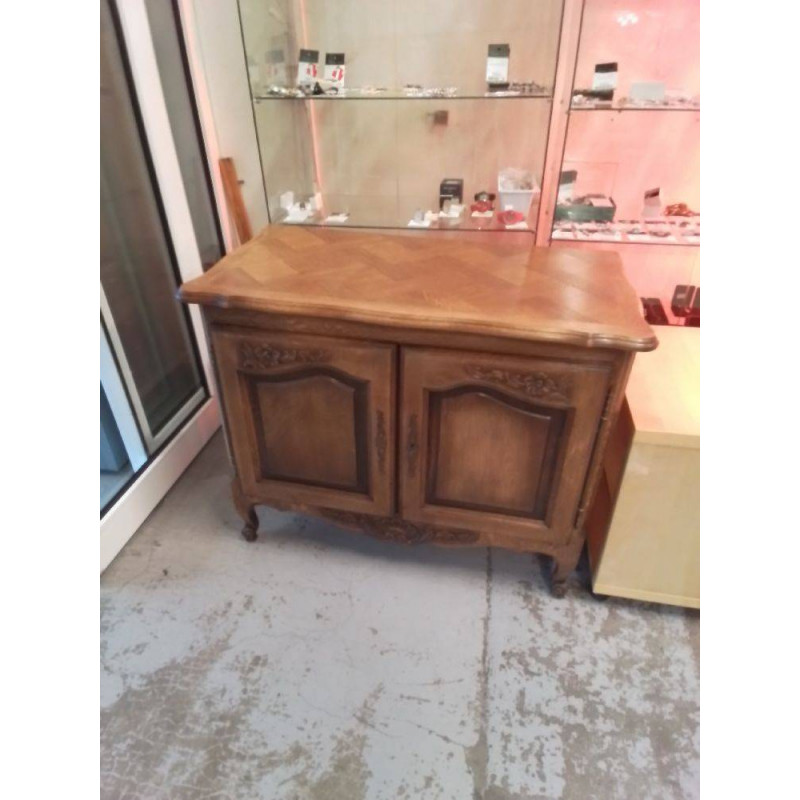 MEUBLE BAS 2 PORTES EN CHÊNE 