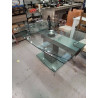TABLE MODERNE METAL ET VERRE