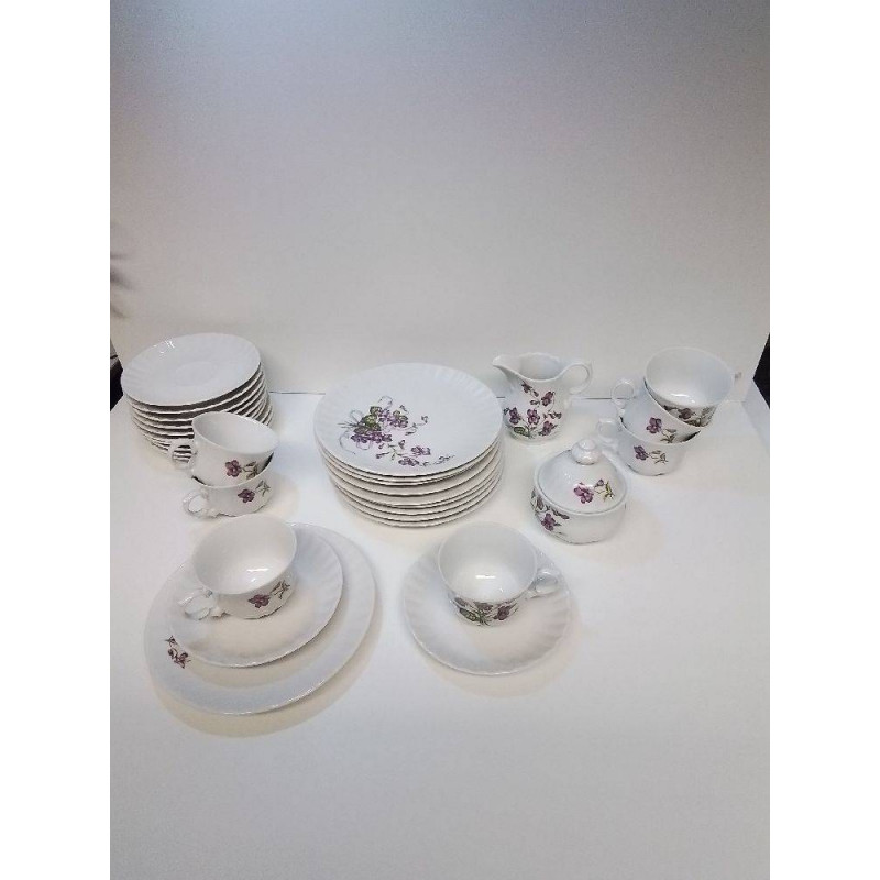 SERVICE A C1FE BAVARIA FLEURS VIOLETTES 