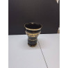 VASE VERRE ANCIEN BORD DORE