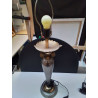 PIED DE LAMPE COULEUR ARGENTÉ 