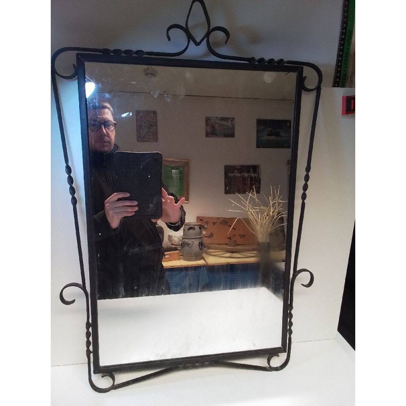 MIROIR FER FORGÉ 